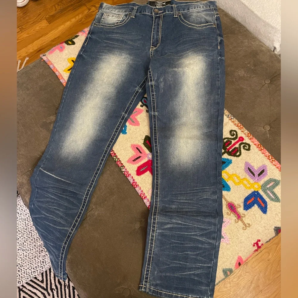 Men's Blue Straight Jeans